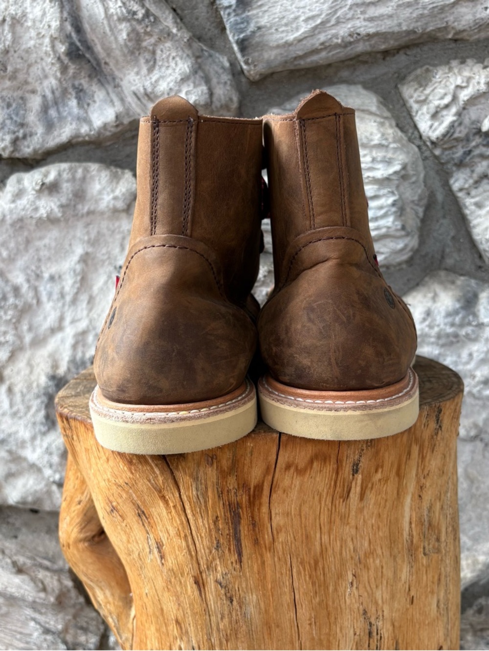 New Oliberté Leather Boots Size 10 Made in Canada Vibram Sole - Picture 3 of 9